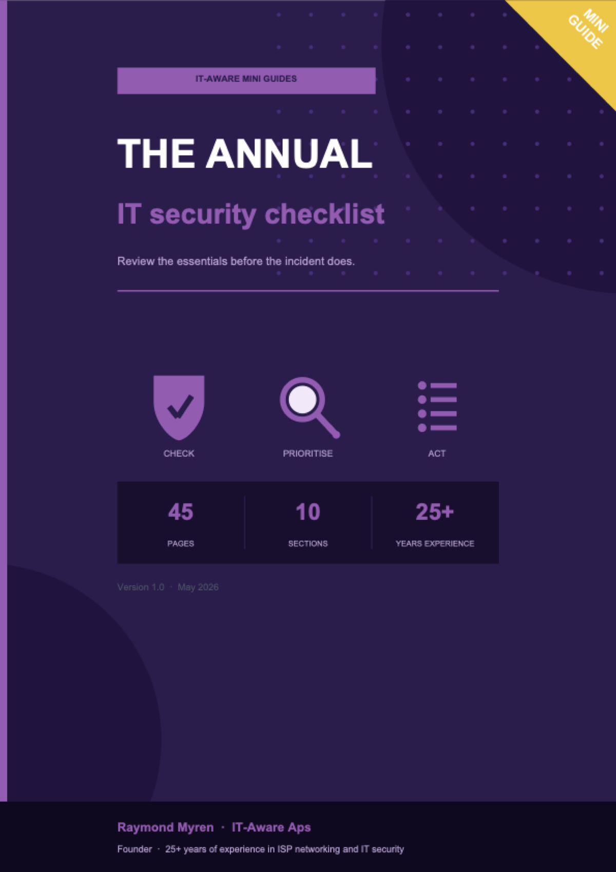 The annual IT security checklist